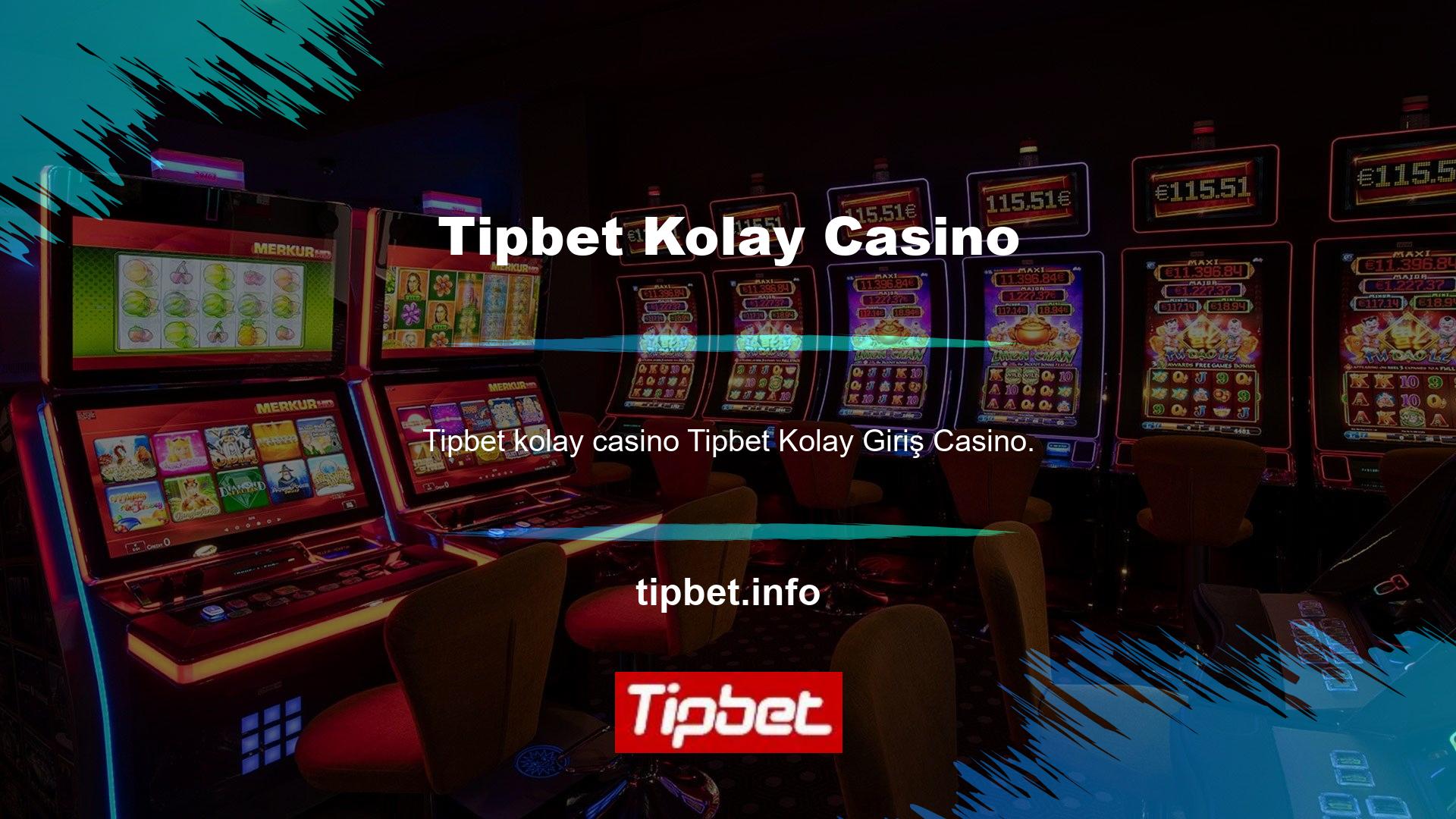 Tipbet Çevrimiçi Bahis Alanı'nın en popüler sitelerinden biri olan Easy Entry Casino, kolay bir erişim sitesidir